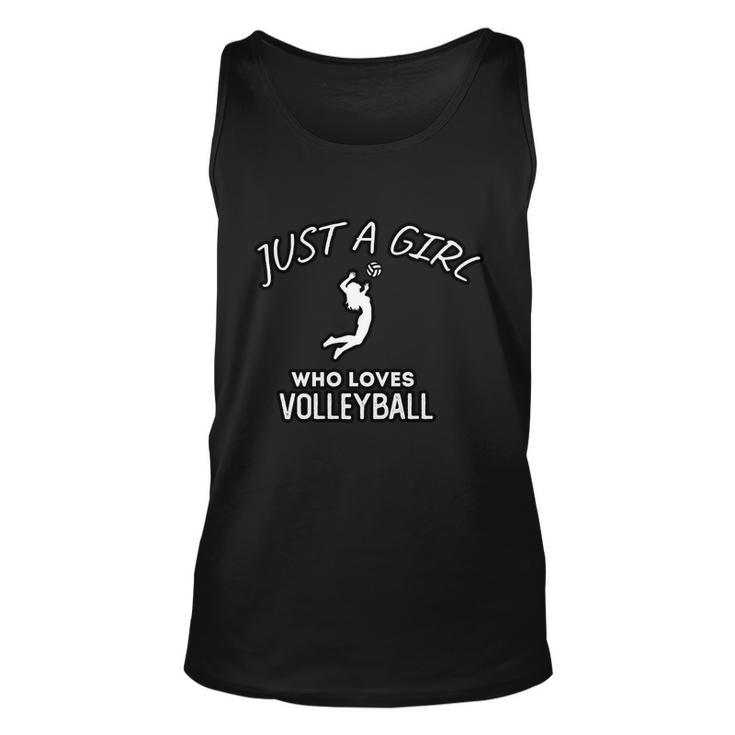 Just A Girl Who Loves Volleyball Unisex Tank Top