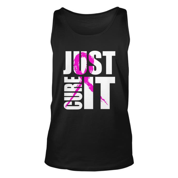 Just Cure It Breast Cancer Awareness Pink Ribbon Unisex Tank Top