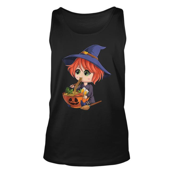 Kawaii Japanese Anime Witch Halloween Ramen Food Lovers  V2 Unisex Tank Top