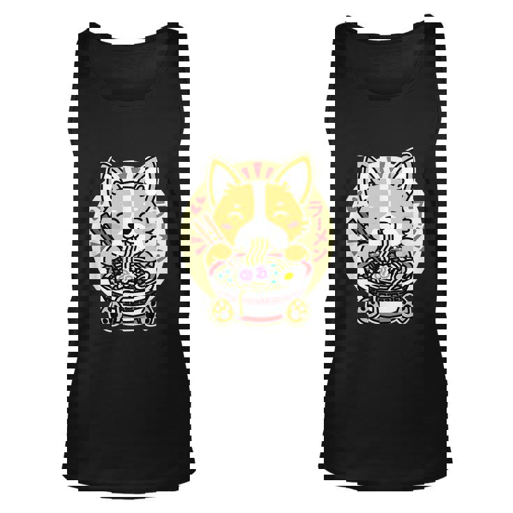 Kawaii Ramen Cute Anime Dog Corgi Japanese Noodles Drk Unisex Tank Top Kawaii Ramen Cute Anime Dog Corgi Japanese Noodles Drk Unisex Tank Top