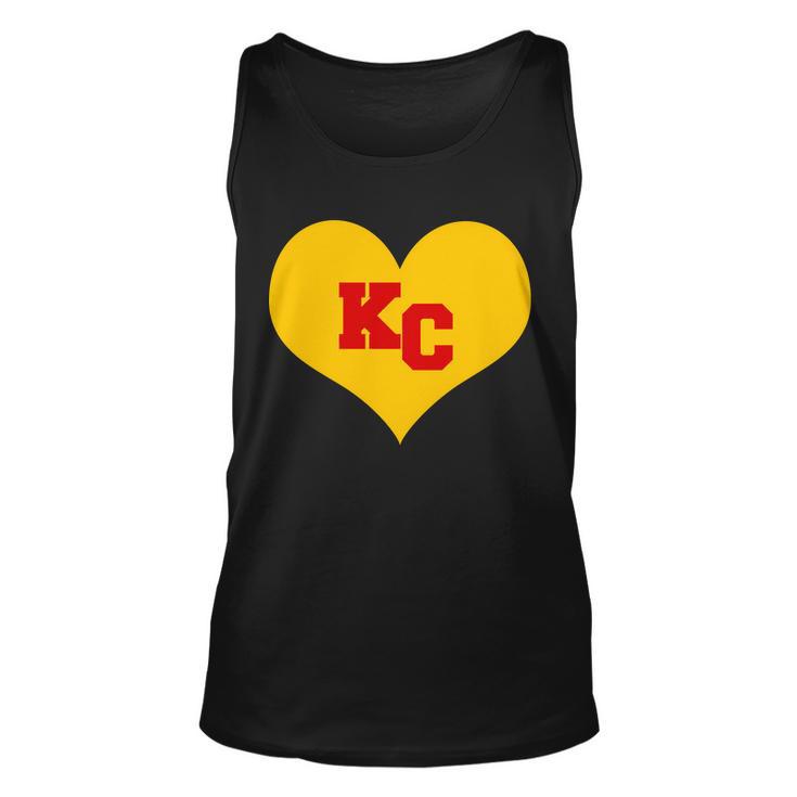 Kc Football Heart Kansas City Fan Unisex Tank Top