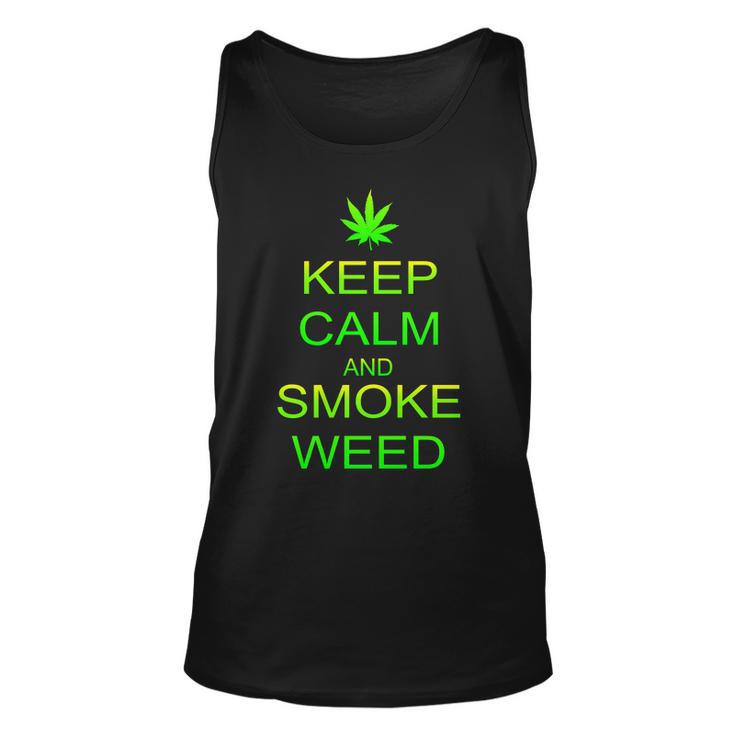 Keep Calm And Smoke Weed Unisex Tank Top