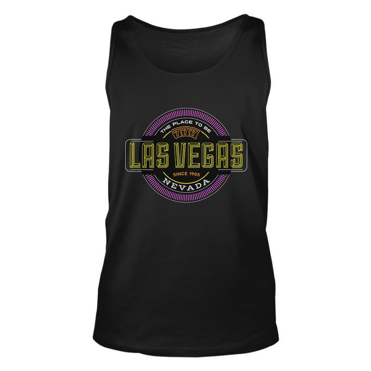 Las Vegas Retro Neon Logo Unisex Tank Top