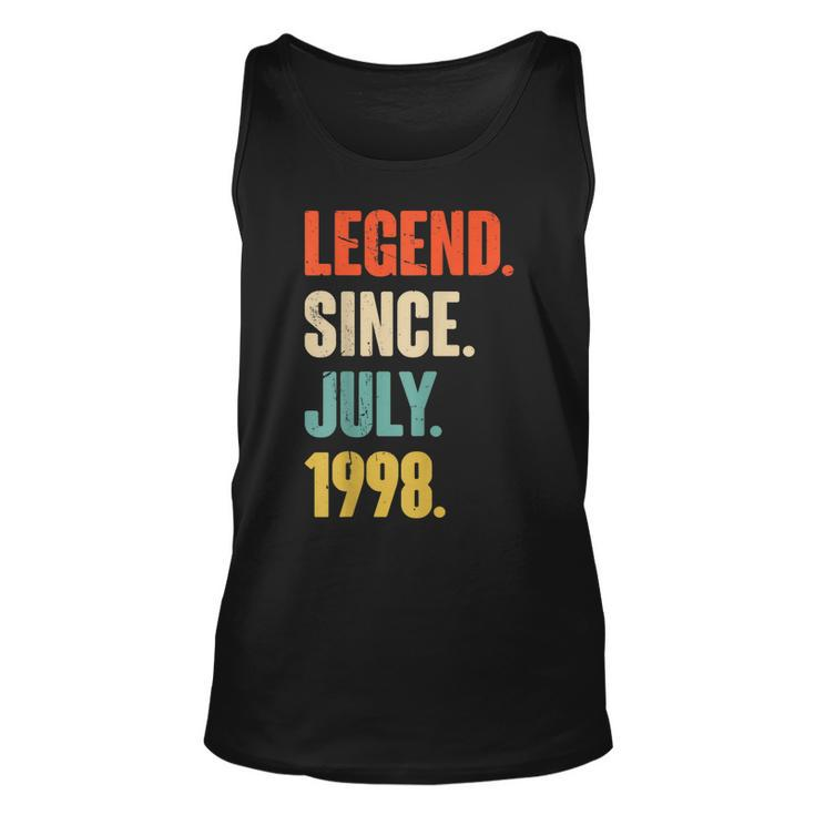 Legend Since July 1998 - 24 Year Old Gift 24Th Birthday  Unisex Tank Top