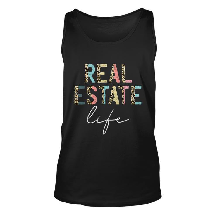 Leopard Real Estate Life Agent Realtor Investor Home Broker Tshirt Unisex Tank Top