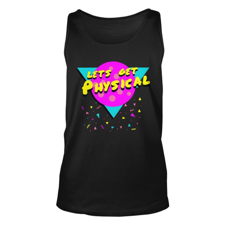 Lets Get Physical Retro S Unisex Tank Top