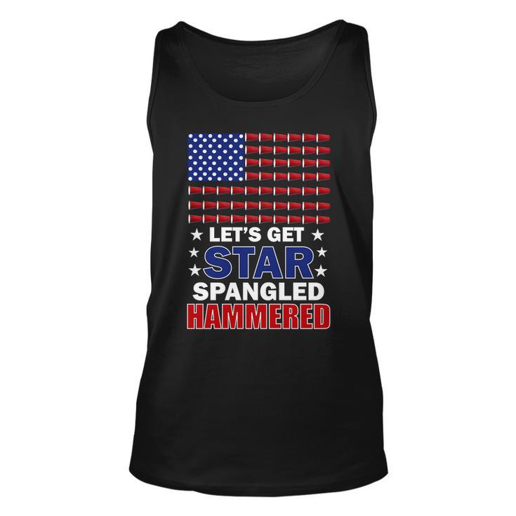 Lets Get Star Spangled Hammered Tshirt Unisex Tank Top