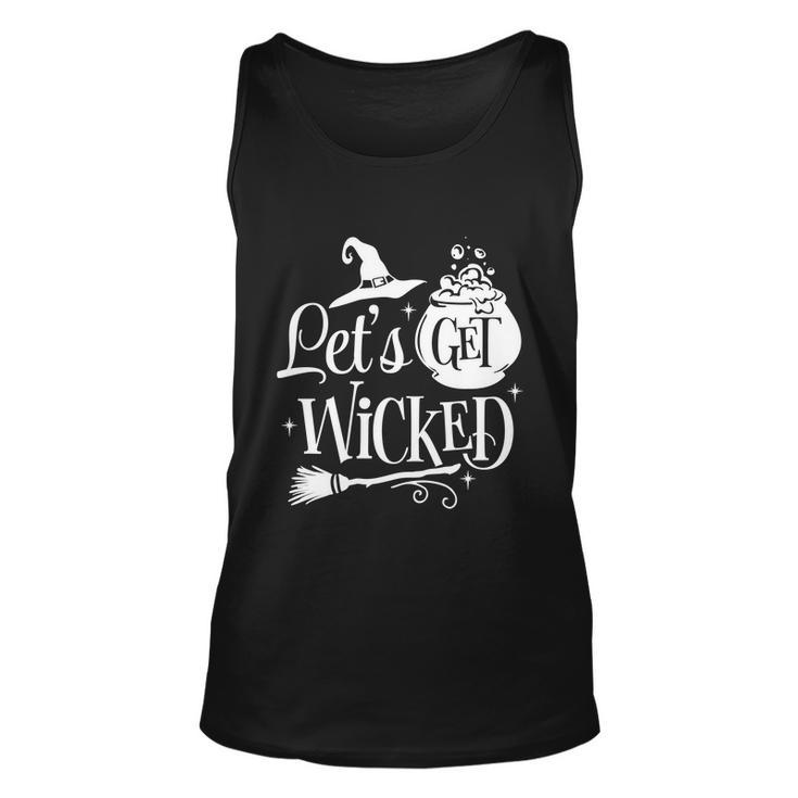 Lets Get Wicked Halloween Quote Unisex Tank Top