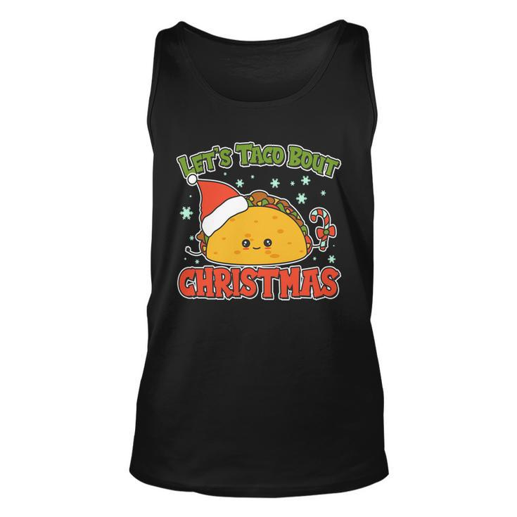Lets Taco Bout Cute Funny Christmas Unisex Tank Top