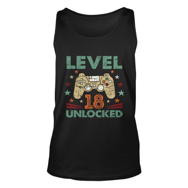 Level 18 Unlocked 2004 Birthday Gift 18 Graphic Design Printed Casual Daily Basic Unisex Tank Top