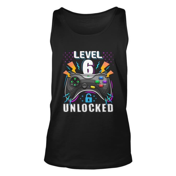 Level 6 Unlocked Video Game Gift 6Th Birthday Gamer Gift Boys Gift Unisex Tank Top