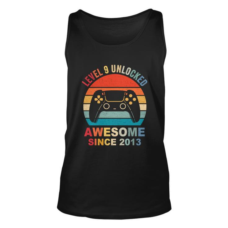 Level 9 Unlocked Awesome 2013 Video Game 9Th Birthday Boy Cool Gift Unisex Tank Top