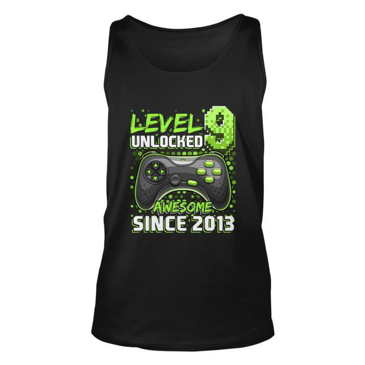 Level 9 Unlocked Awesome 2013 Video Game 9Th Birthday Gift V2 Unisex Tank Top
