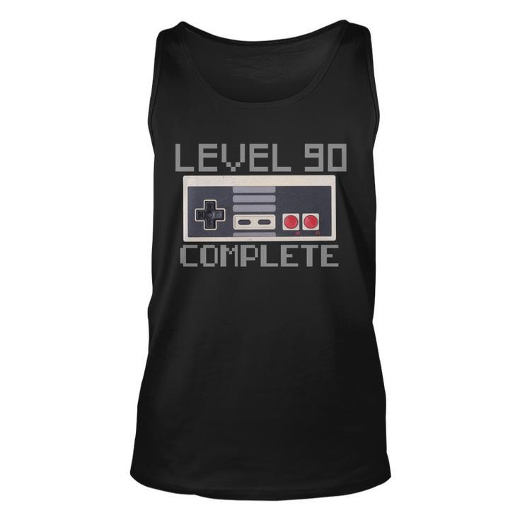 Level 90 Complete Retro Gamer 90Th Birthday Unisex Tank Top