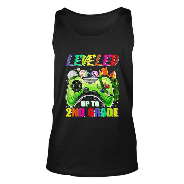 Leveled Up To 2Nd Grade Gamer Back To School First Day Boys Unisex Tank Top