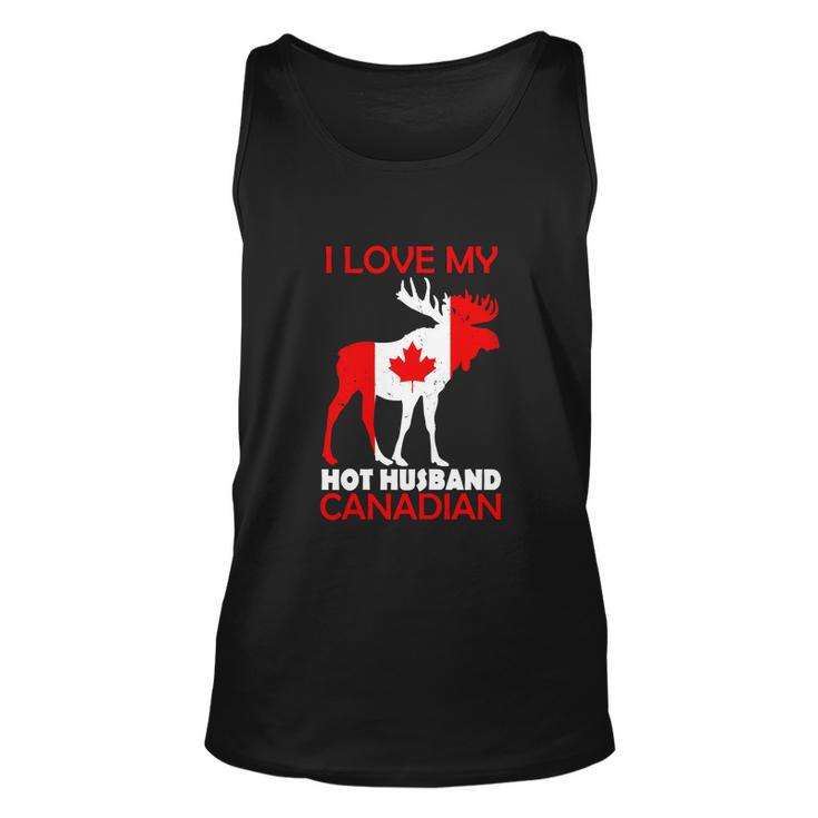 Lgbn I Love Husband Canadian Maple Leaf Animal Canada Day Unisex Tank Top