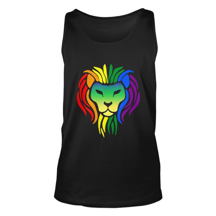 Lgbt Gay Pride Flag Proud Lion Lgbt Gay Pride Graphic Design Printed Casual Daily Basic Unisex Tank Top