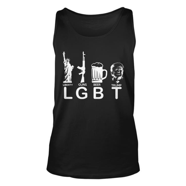 Lgbt Liberty Guns Beer Pro Donald Trump Unisex Tank Top