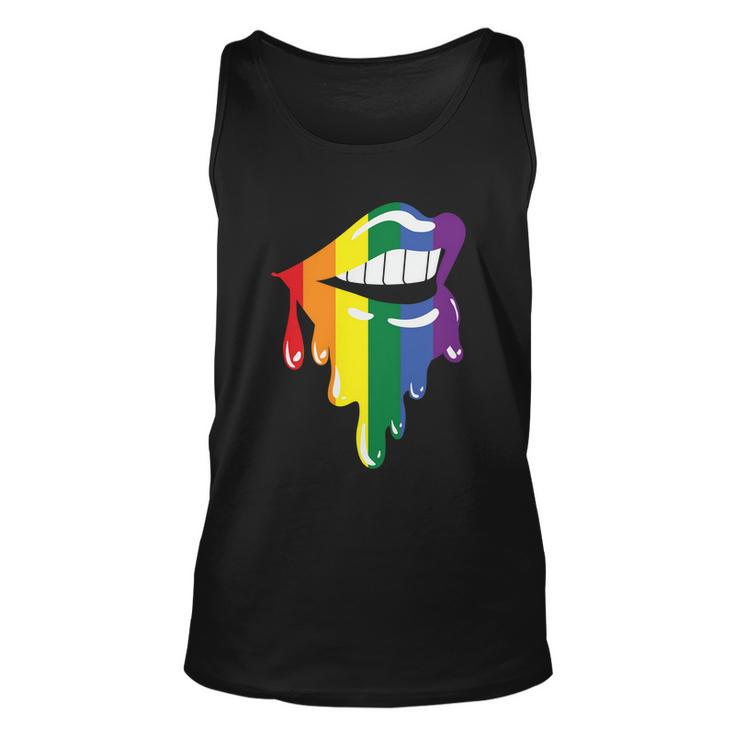 Lips Lgbt Gay Pride Lesbian Bisexual Ally Quote Unisex Tank Top