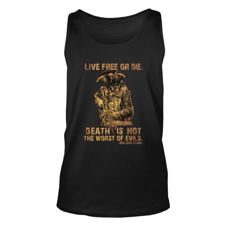 Live Free Or Die Death Is Not The Worst Of Evils Unisex Tank Top