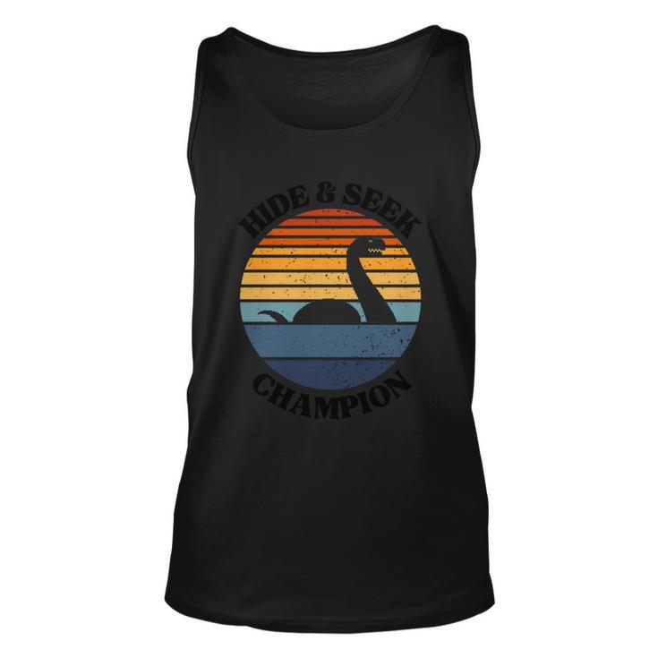 Loch Ness Monster Vintage Sunset Gift Hide And Seek Champion Funny Gift Unisex Tank Top