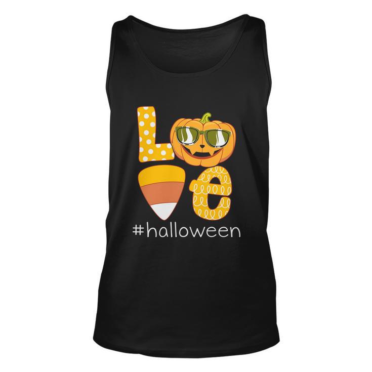 Love Halloween Pumpkin Halloween Quote V2 Unisex Tank Top