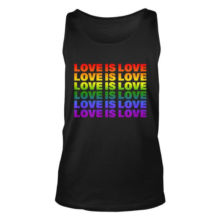 Love Is Love Lgbtq Rainbow Unisex Tank Top