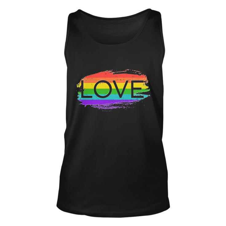 Love Rainbow Paint Gay Pride Tshirt Unisex Tank Top