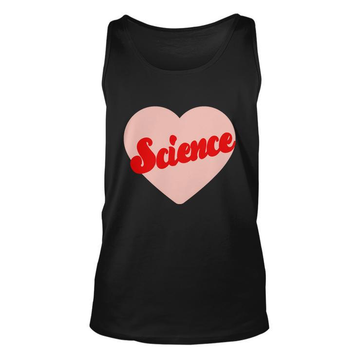 Love Science Retro Heart Unisex Tank Top