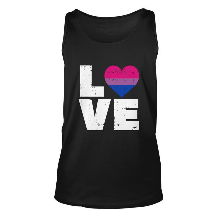 Love Vintage Heart Lgbt Bisexual Colors Gay Flag Pride Gift Unisex Tank Top