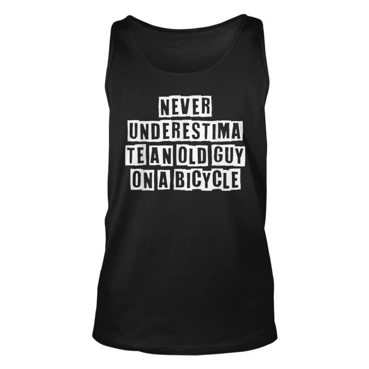 Lovely Funny Cool Sarcastic Never Underestimate An Old Guy  Unisex Tank Top