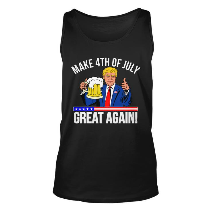 Make 4Th Of July Great Again Donald Trump Beer Usa Tshirt Unisex Tank Top