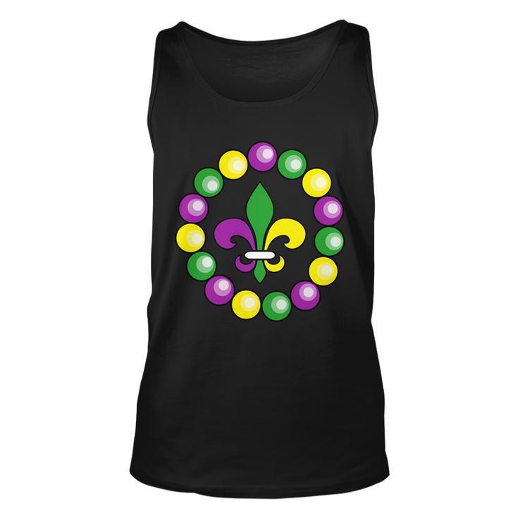 Mardi Gras Beads V2 Unisex Tank Top