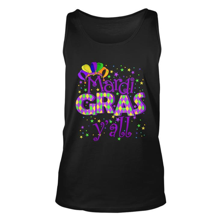 Mardi Gras Yall New Orleans Party T-Shirt Graphic Design Printed Casual Daily Basic Unisex Tank Top