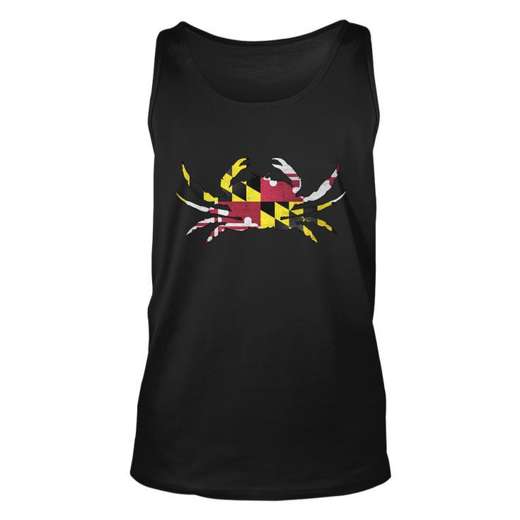 Maryland Flag Crab Tshirt Unisex Tank Top