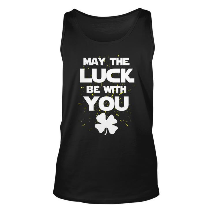 May The Luck Be With You Irish Parody  Unisex Tank Top