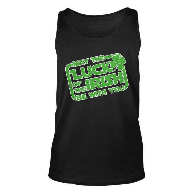 May The Luck Of The Irish Be With You Graphic Design Printed Casual Daily Basic Unisex Tank Top