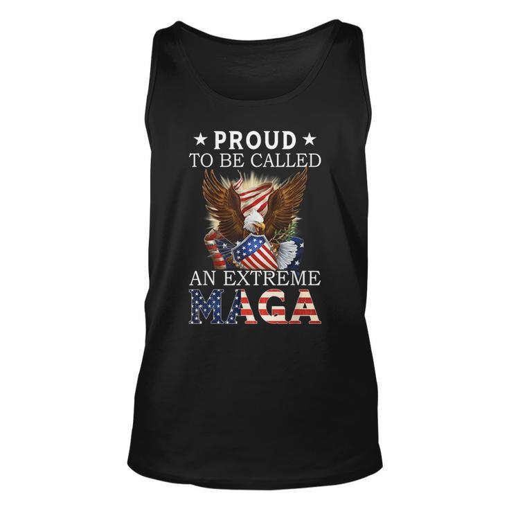 Mens Eagle Proud To Be Called An Extreme Ultra Maga American Flag  Men Women Tank Top Graphic Print Unisex