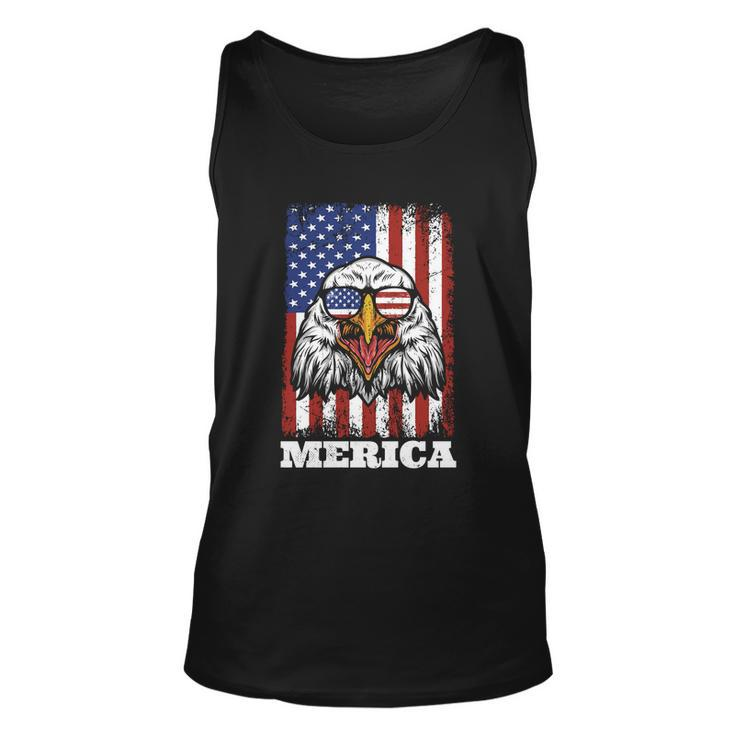 Merica Eagle Mullet 4Th Of July American Flag Stars Stripes Gift Unisex Tank Top