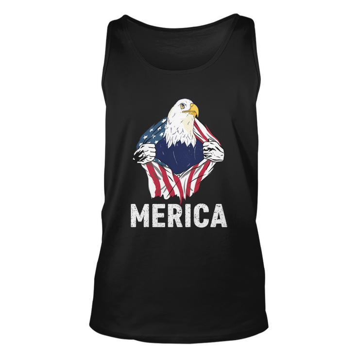 Merica Eagle Mullet 4Th Of July Funny Usa American Flag Great Gift Unisex Tank Top