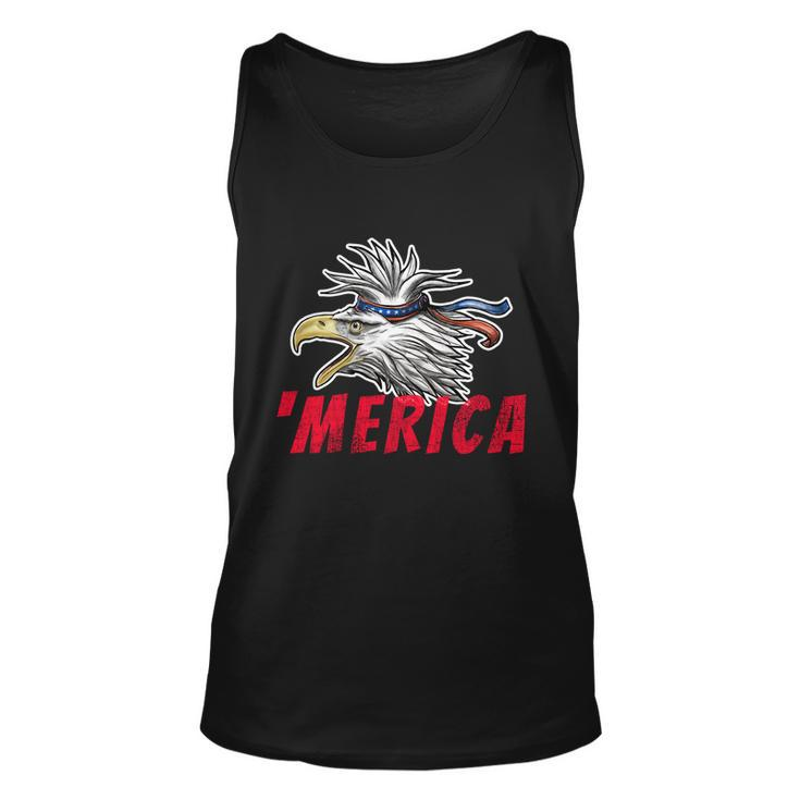 Merica Usa Bald Eagle Mullet Distressed 4Th Of July Gift Funny Gift Unisex Tank Top