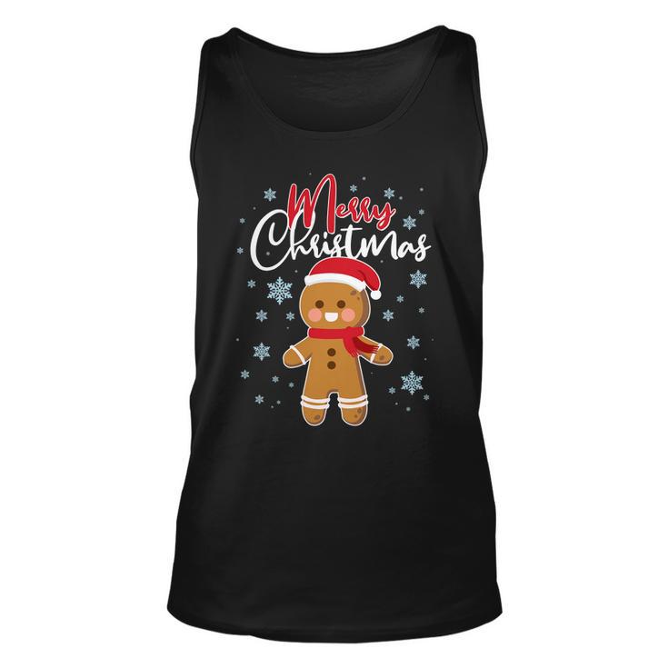 Merry Christmas Gingerbread Unisex Tank Top