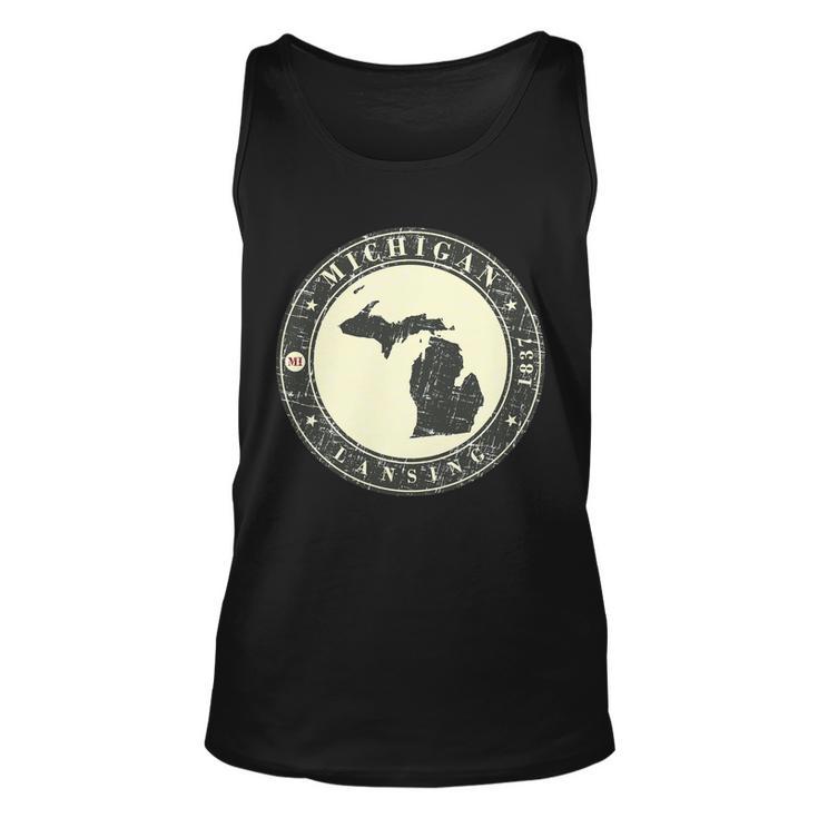 Michigan Lansing Retro Tshirt Unisex Tank Top