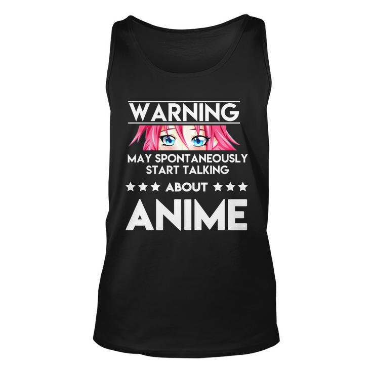 Might Start Talking About Anime Unisex Tank Top