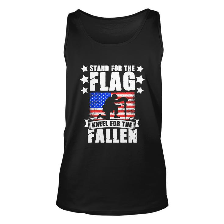 Military American Flag Soldier Veteran Day Memorial Day Gift Unisex Tank Top