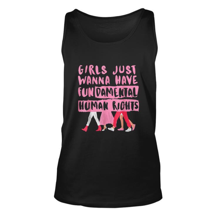 Mind Your Uterus Womens Rights Are Human Rights Unisex Tank Top
