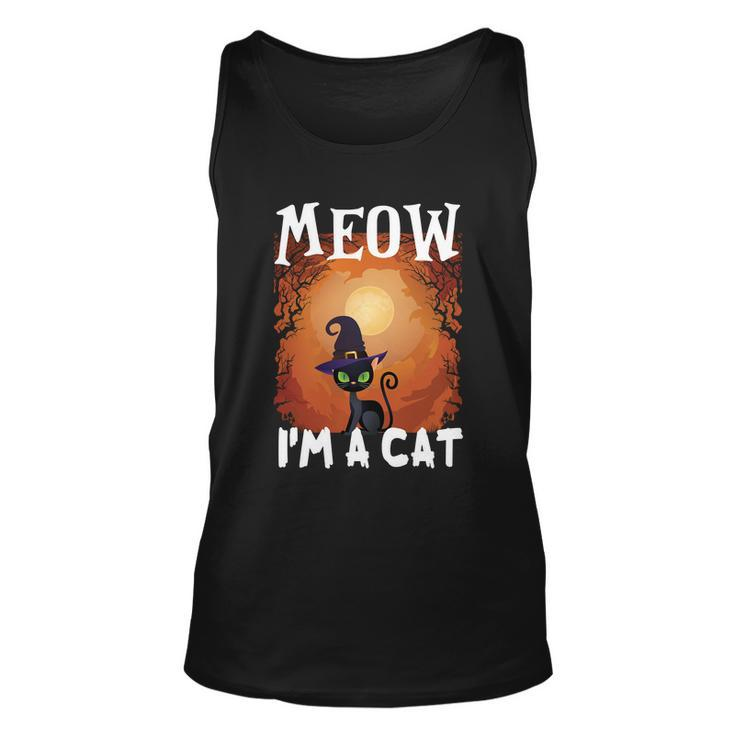 Moew Im A Cat Halloween Quote Unisex Tank Top