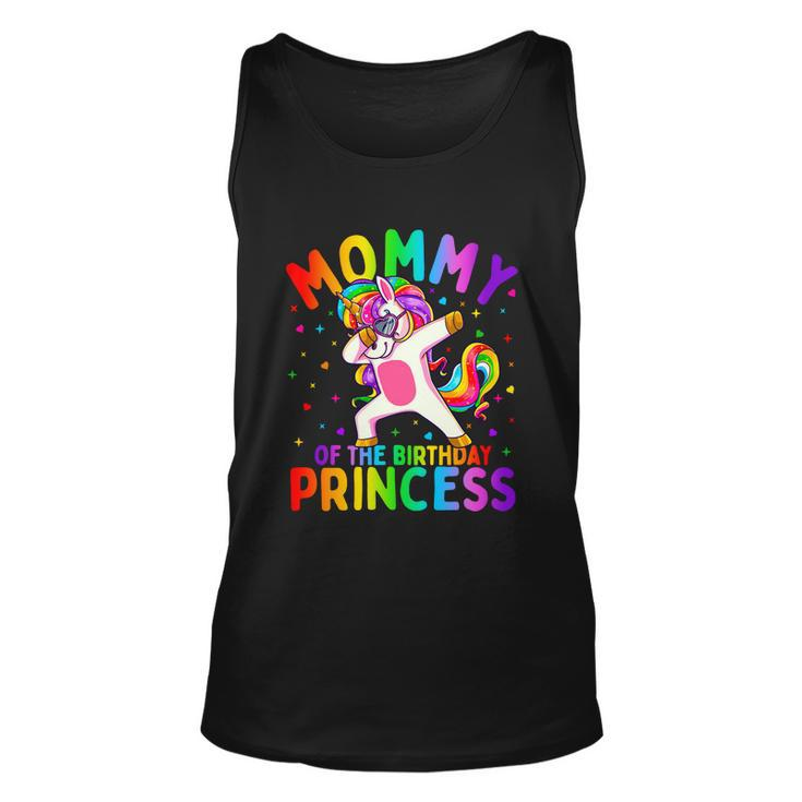 Mommy Of The Birthday Princess Girl Cool Gift Dabbing Unicorn Mom Gift Unisex Tank Top