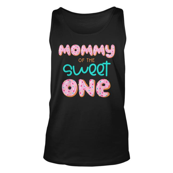 Mommy Of The Sweet One First Birthday Matching Family Donut  Unisex Tank Top