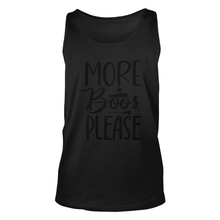More Boos Please Halloween Quote V6 Unisex Tank Top